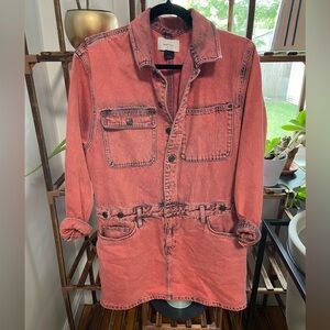 Current Elliott Pink Denim Dress